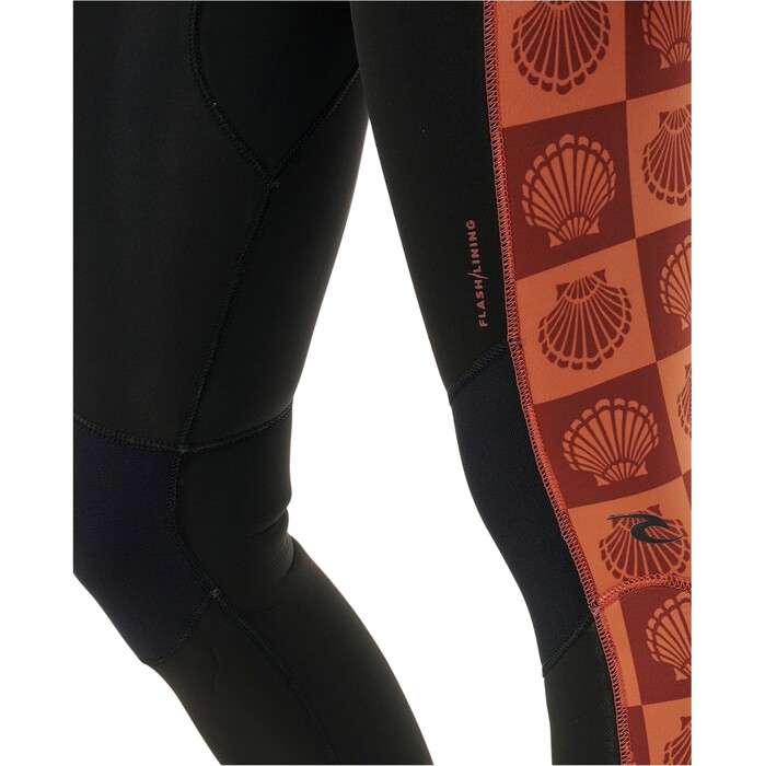 2024 Rip Curl Womens Dawn Patrol SUB 4/3mm Back Zip Wetsuit 14ZWFS - Rust